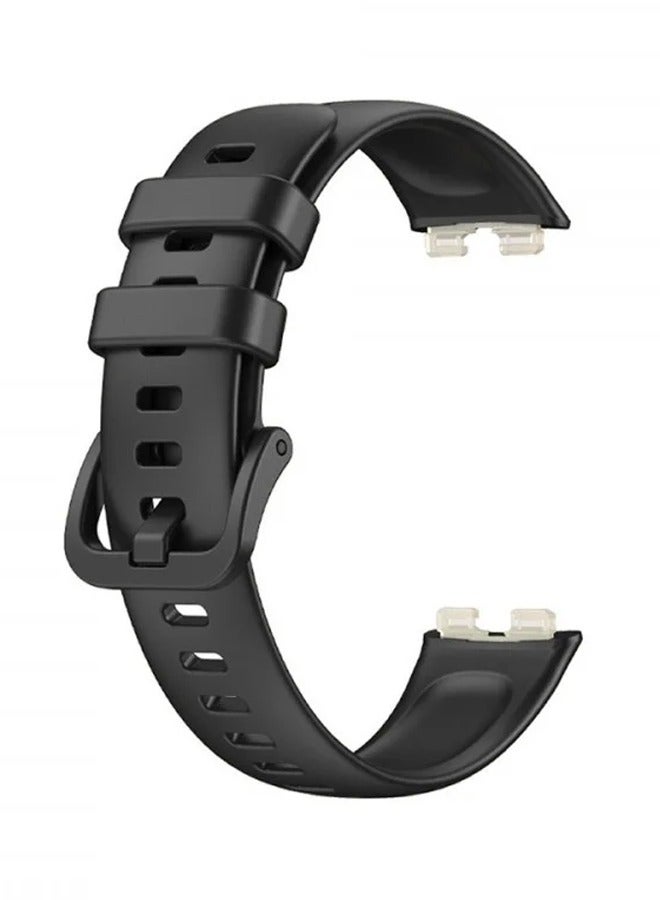 Soft Silicone Strap Replacement Bands For Huawei Band 8 - Black - Image 2