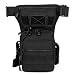 Hebetag Tactical Drop Leg Bag Outdoor Waist Fanny Pack for Men Women Travel Hiking Motorcycle Cycling Fishing Thigh Belt Bum Pouch Camping Casual Daypack Black - Image 3