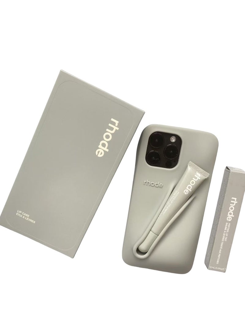 rhode Silicone Lip Holder for Cell Phone, Lip Gloss Adhesive Sleeve for Phone, Lip Holder Stick-on Phone Case, Back Stick On Holder for iPhone Phonesï¼Unscentedï¼ - Image 1