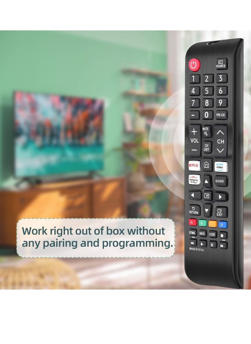 Generic Remote Control BN59-01315J Replacement for Samsung-Smart-TV-Remote Samsung LED LCD QLED 4K 8K UHD 3D HDTV HDR Curved Crystal Smart TV with Netflix  - Image 4