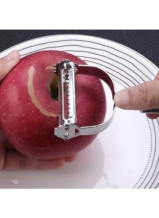 Pamidhar Pamidhar 3in1 Vegetable Fruit Peeler with Meat Cutter Multifunctional Razor Sharp Slicer Julienne Shedder and Durable Hand Peeler for Kitchen Use  - Image 2
