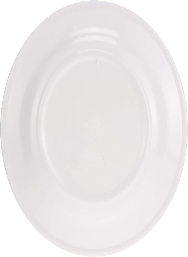 AKDC Dinewell Melamine Green Bamboo Soup Plate, White, 10.5 Inch, Dwsp001Gb ,1 Pc - Image 2