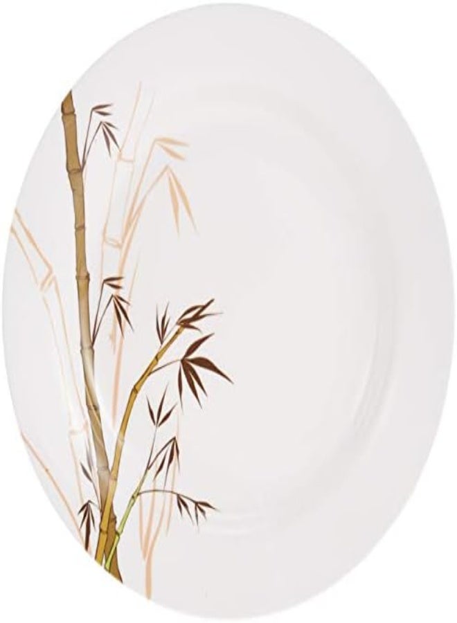 AKDC Dinewell Melamine Green Bamboo Soup Plate, White, 10.5 Inch, Dwsp001Gb ,1 Pc - Image 3