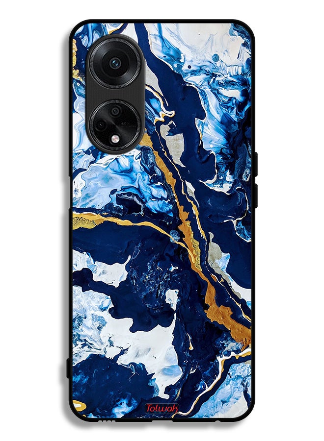 Tolwak Oppo F23 5G Protective Case Cover Glitch Texture Art - Image 1