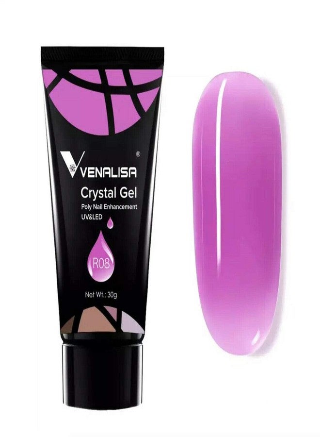 VENALISA Nail Poly Extension Gel, Builder Gel, Nail Thickening, Acrylic Nail Design, Easy to DIY at Home Poly Nail Gel 30g (R08) - Image 1