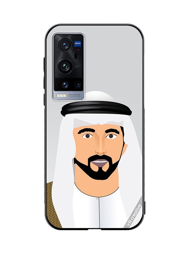 VR CREATIVE Protective Case Cover For Vivo X60 Pro Plus Sheikh Hamdan Bin Mohammed Bin Rashid Al Maktoum Design Multicolour - Image 1