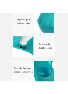 ShipFayda ShipFayda Automatic Push Button Inflatable Type Comfortable Travel Backpack Pillow UShaped Air Pillow for Outdoor Travelling and Picnic Neck Pillow Velvet Neck Pillow Finger Pack of 1  - Image 3