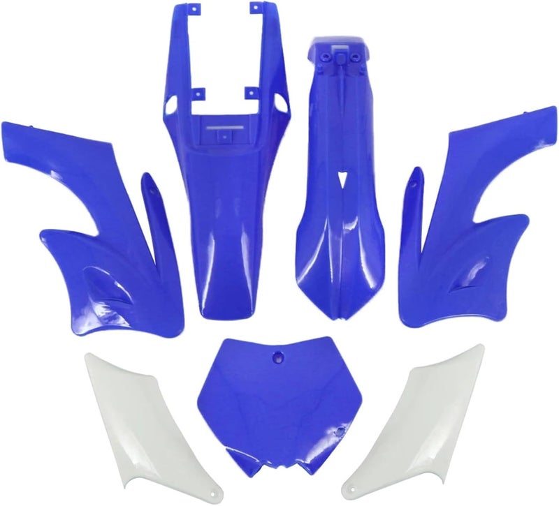 Vuzmode Blue Plastic Fairing Kit for 47-49cc Dirt Bikes - Image 1