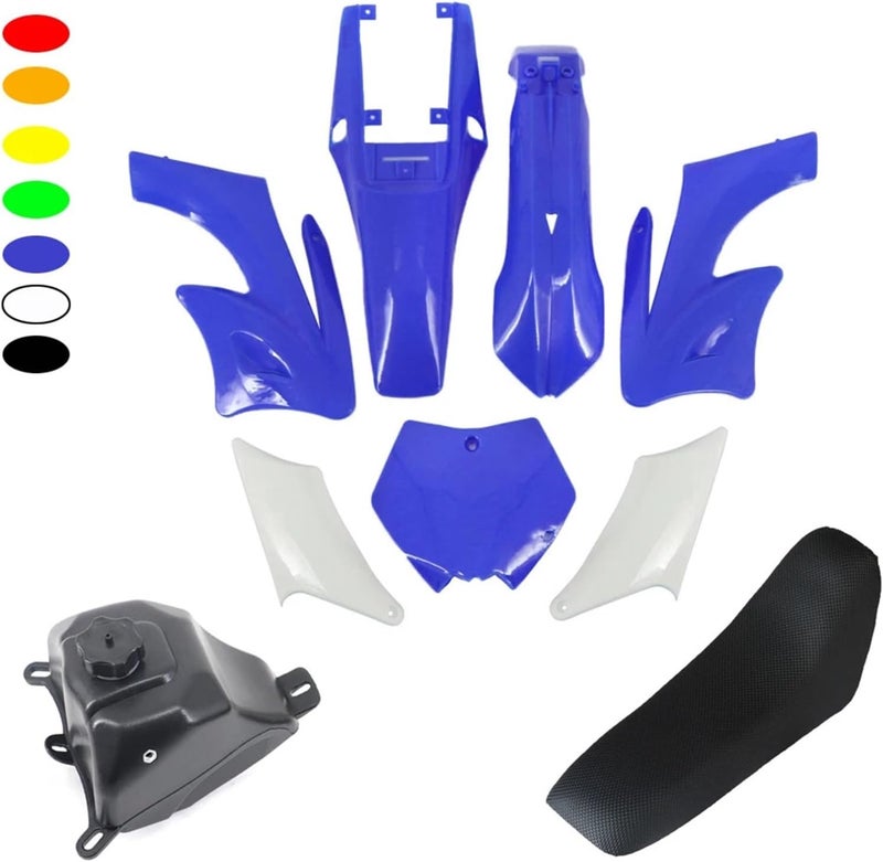 Vuzmode Blue Plastic Fairing Kit for 47-49cc Dirt Bikes - Image 2