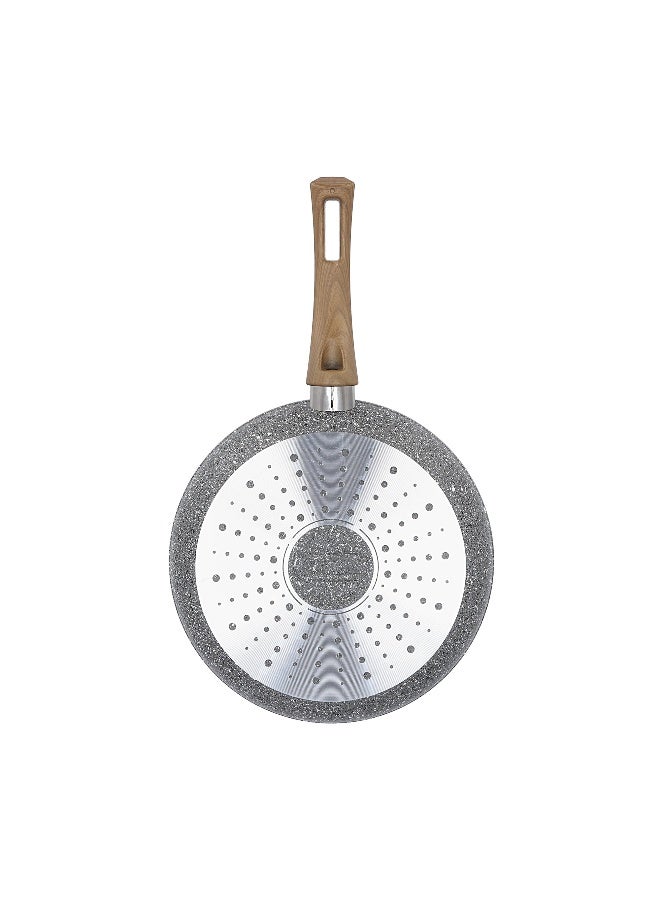ALBERTO Alberto Granite Frypan with Wooden Handle - Image 3