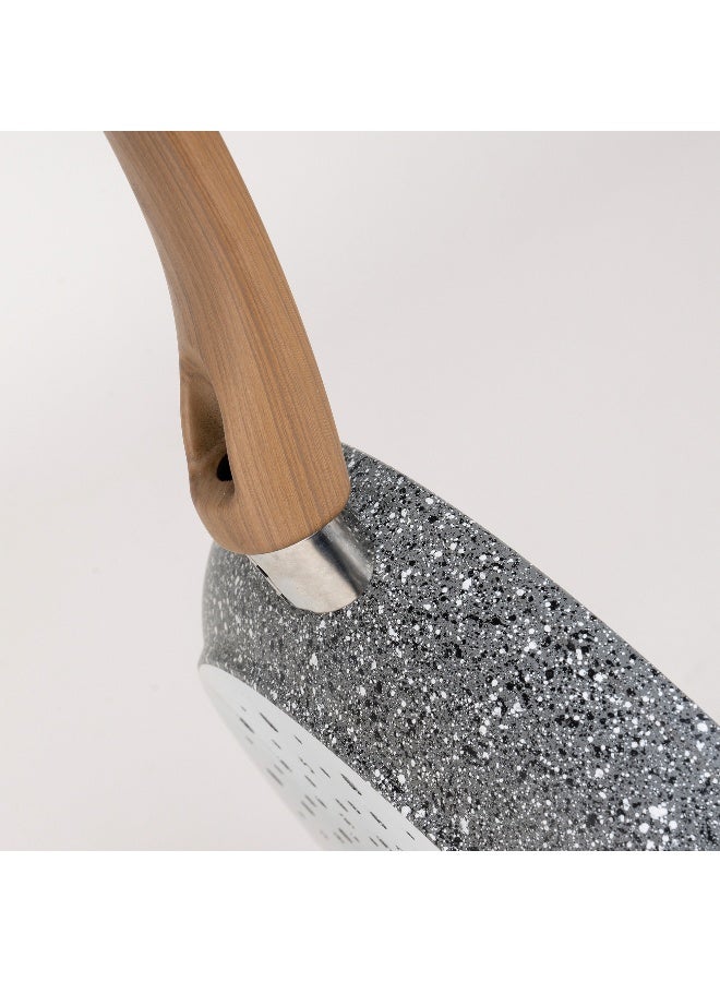 ALBERTO Alberto Granite Frypan with Wooden Handle - Image 4