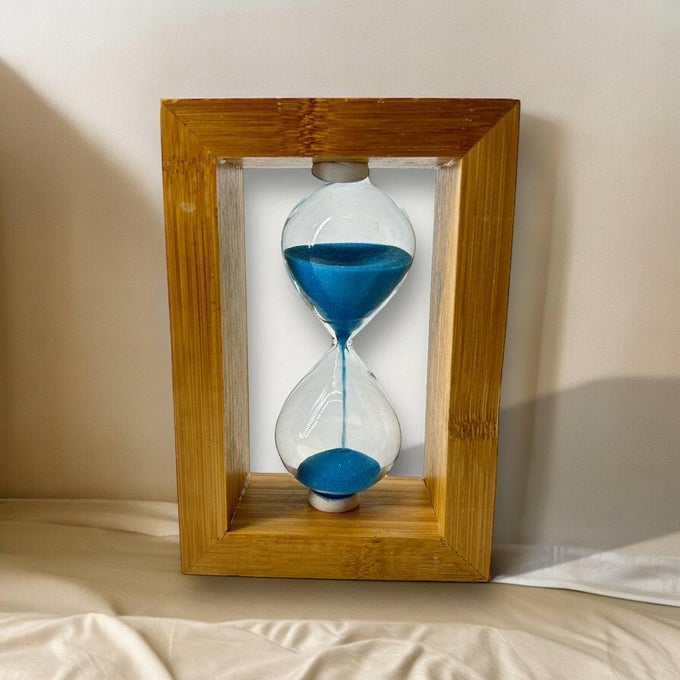 SAND TIMER HOUR GLASS CLOCK HOME DECOR IDEAL FOR EXERCISE TEA MAKING STUDY TABLE DECOR ANTIQUE NAUTICAL DECOR WOOD SQUARE SAND CLOCKPACK OF 1