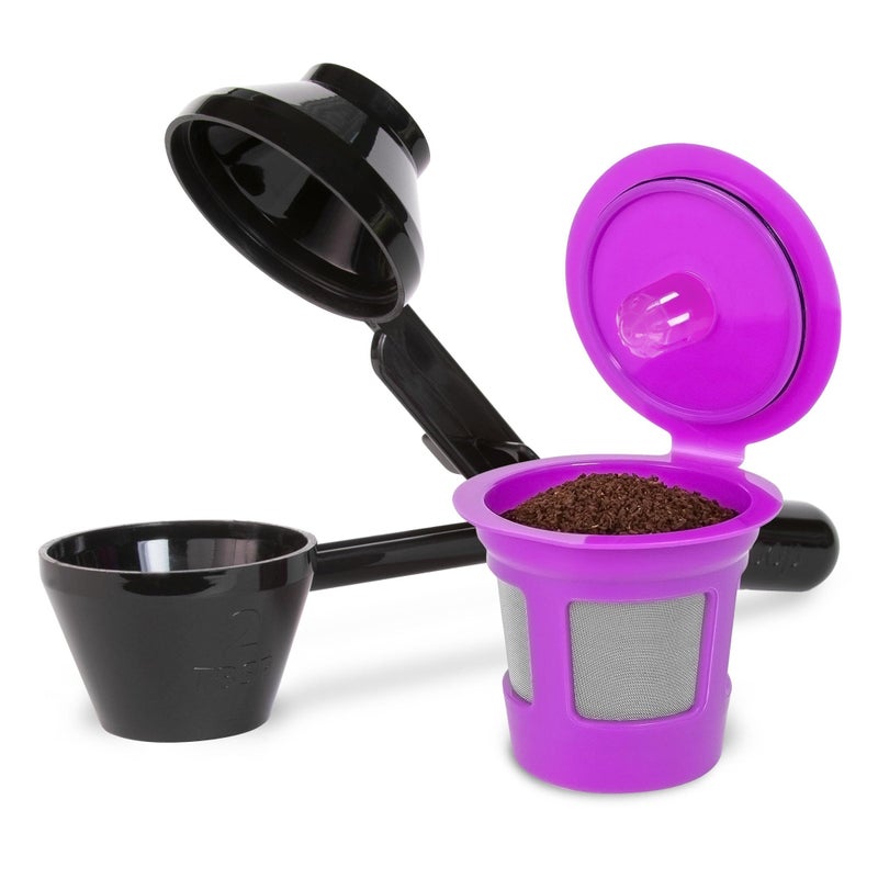 Perfect Pod Single Serve Value Pack 1-Stream Reusable Filter Cup/EZ Scoop Perfect Pod Single Serve Pack Reusable Coffee Filter Cup & EZ-Scoop for K-CUP Brewers - Image 1