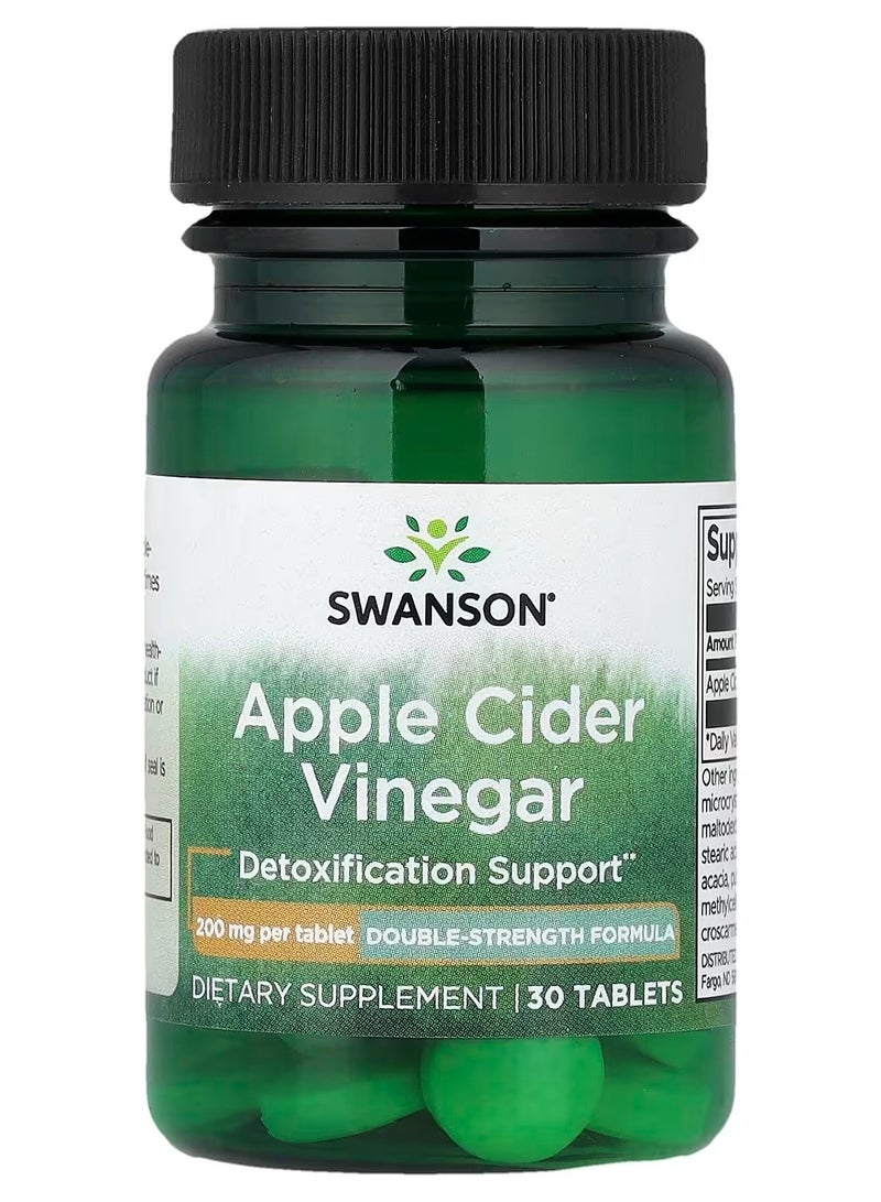 سوانسون، خل التفاح، 200 ملغ، 30 قرصًا
