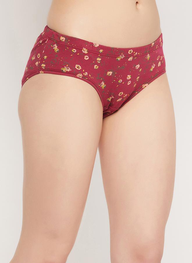 Clovia Clovia Multicolor Pack of 3 Mid Waist Printed Hipster Briefs  - Image 2