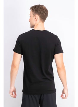 DIESEL Men Crew Neck Short Sleeve Front Pocket T-shirt, Black  - Image 2