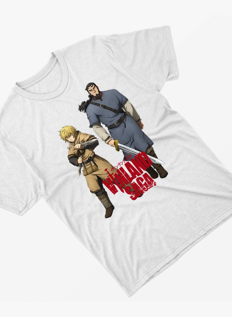 Fashion World Cotton T-shirt Printed with High-quality Anime Vinland  - Image 2