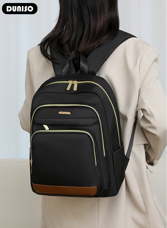 DUNISO Women Backpack Purse, Waterproof Backpack for Girl Woman Black Travel Bookbag Lady Shoulder Bag, Lightweight Ladies Fashion Daily Backpack Anti-theft Casual Daypack  - Image 2