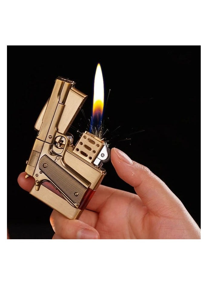 Generic Gun Pocket Lighter for Men ,Gun Design Windproof Lighter Gun Cool Design Lighter Gift for Men  - Image 3