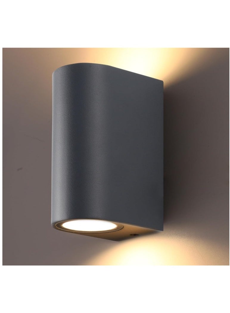 ALMIFTAH Modern LED Wall Light – Waterproof Up & Down Outdoor Wall Lamp, Aluminum Body, Warm White Lighting for Porch, Balcony, Garden, Hallway, Living Room & Exterior Decoration - Image 1