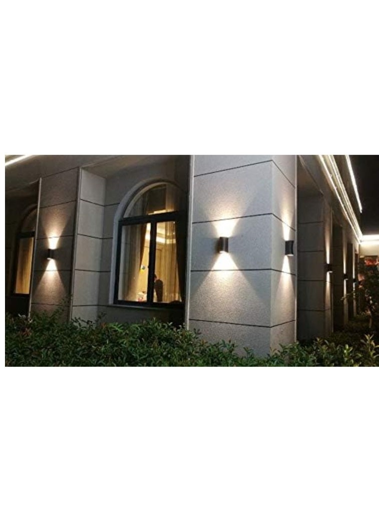 ALMIFTAH Modern LED Wall Light – Waterproof Up & Down Outdoor Wall Lamp, Aluminum Body, Warm White Lighting for Porch, Balcony, Garden, Hallway, Living Room & Exterior Decoration - Image 4