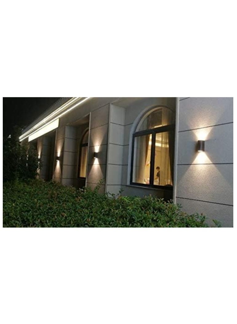 ALMIFTAH Modern LED Wall Light – Waterproof Up & Down Outdoor Wall Lamp, Aluminum Body, Warm White Lighting for Porch, Balcony, Garden, Hallway, Living Room & Exterior Decoration - Image 2