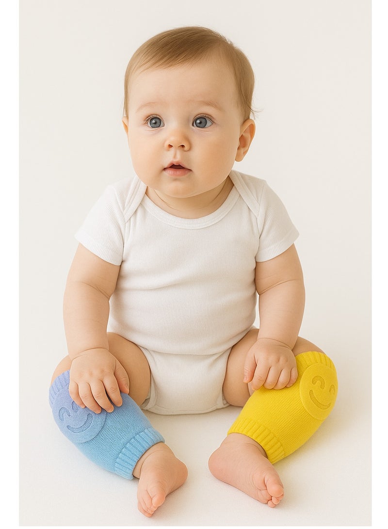 نيهون وسادات ركبة للأطفال أثناء الزحف، 5 أزواج من واقيات ركبة الأطفال، وسادات ركبة قابلة للتنفس أثناء الزحف مع وسادة إسفنجية، وسادات ركبة مضادة للانزلاق، وغطاء واقٍ لتدفئة الساق للأطفال من الجنسين - Image 2