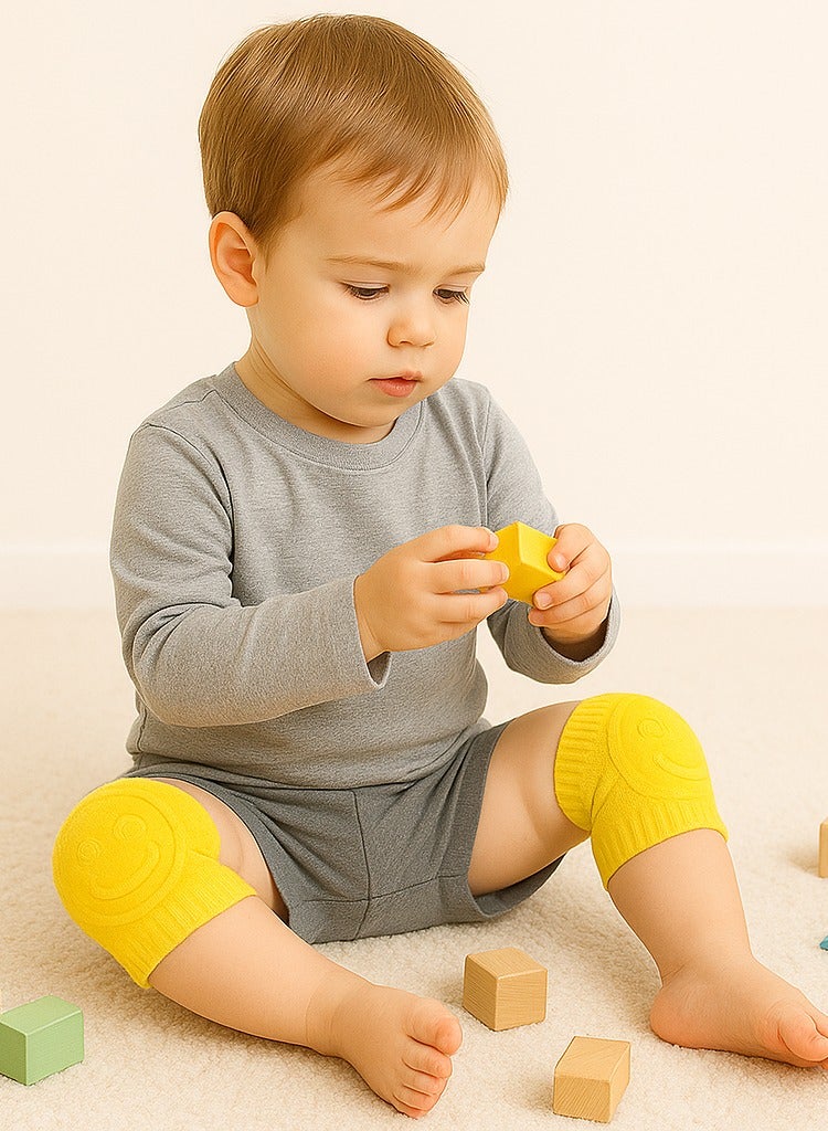 نيهون وسادات ركبة للأطفال أثناء الزحف، 5 أزواج من واقيات ركبة الأطفال، وسادات ركبة قابلة للتنفس أثناء الزحف مع وسادة إسفنجية، وسادات ركبة مضادة للانزلاق، وغطاء واقٍ لتدفئة الساق للأطفال من الجنسين - Image 3