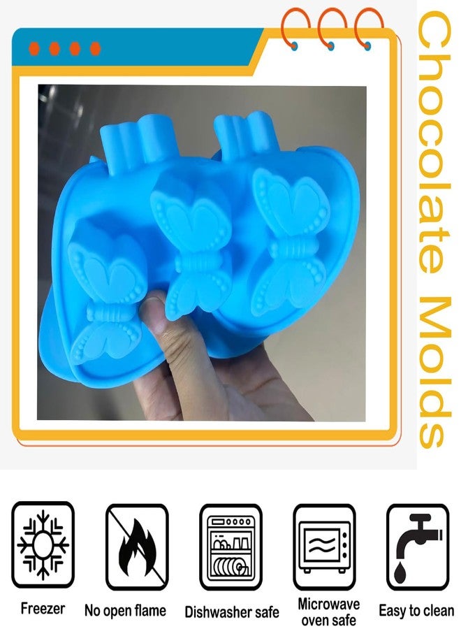 YIMINGMOLD قوالب سيليكون على شكل فراشة من YIMINGMOLD، قطعتان، لصنع الشوكولاتة والحلوى - Image 3