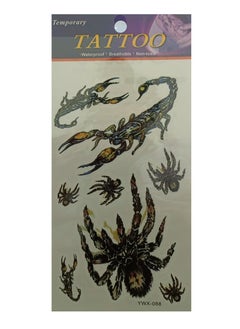 Generic Temporary tattoo in the form of scorpions and spiders beautiful design suitable for parties 