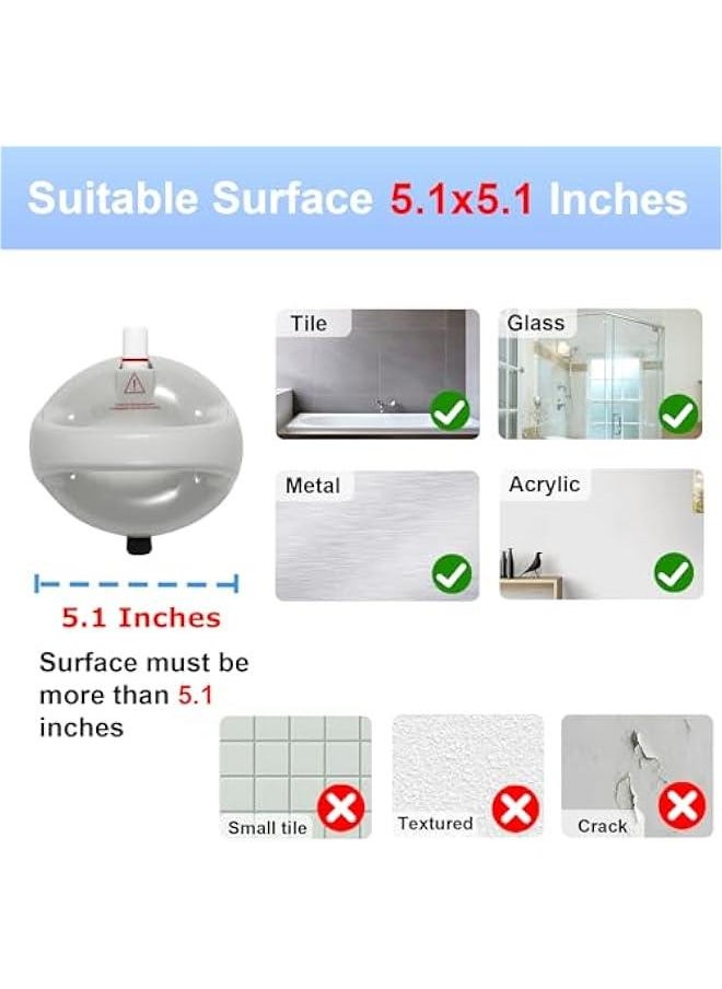 Arabest Secure Bathroom Grab Bars for Seniors, Non-Slip Shower Handle for Safety, Easy Installation, Silver, Set of 2  - Image 3