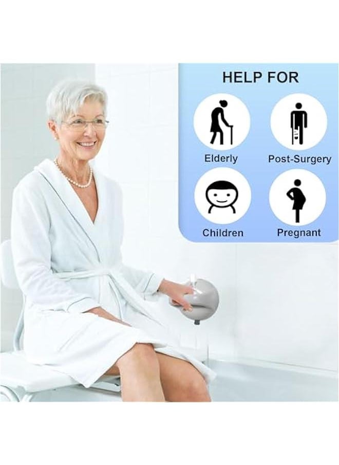 Arabest Secure Bathroom Grab Bars for Seniors, Non-Slip Shower Handle for Safety, Easy Installation, Silver, Set of 2  - Image 5