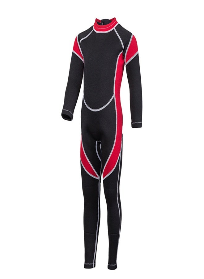 Hisea Kids Wetsuit Girls Boys Zippered Long Sleeve Diving Swimsuit Quick Dry One Piece Chlidren Surf Suit for Water Sports - Image 1