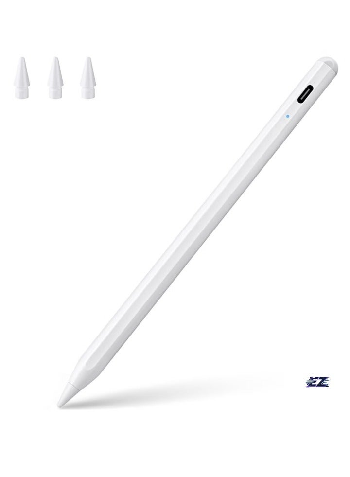 ELTRAZONE Stylus Pen for iPad – Active Pencil with 10 Min Quick Charge, Palm Rejection & Tilt Sensor, Magnetic Design, Compatible with iPad Pro 11"/12.9", iPad 10/9/8/7/6, iPad Mini 5/6, iPad Air 3/4/5 - Image 1