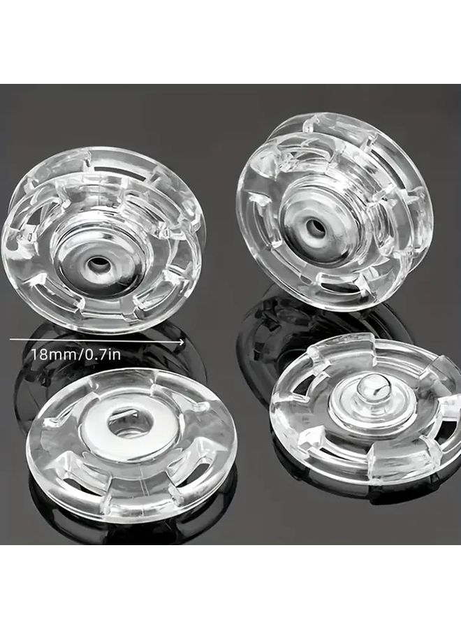 40 Pcs Transparent Nylon Snap Buttons Invisible Sew On Fasteners For Clothing - Image 3