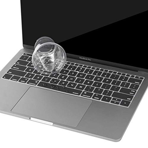 Oaky® MacBook Pro 13 inch Without Touch Bar 2017/2016 Keyboard Protector Keyboard Skin Protector Model - A1708 and MacBook 12 inch A1534 Silicone Black - Image 3