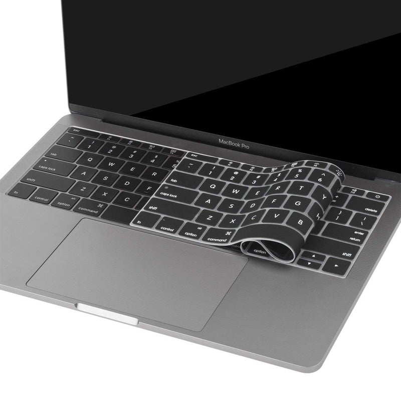 Oaky® MacBook Pro 13 inch Without Touch Bar 2017/2016 Keyboard Protector Keyboard Skin Protector Model - A1708 and MacBook 12 inch A1534 Silicone Black - Image 5