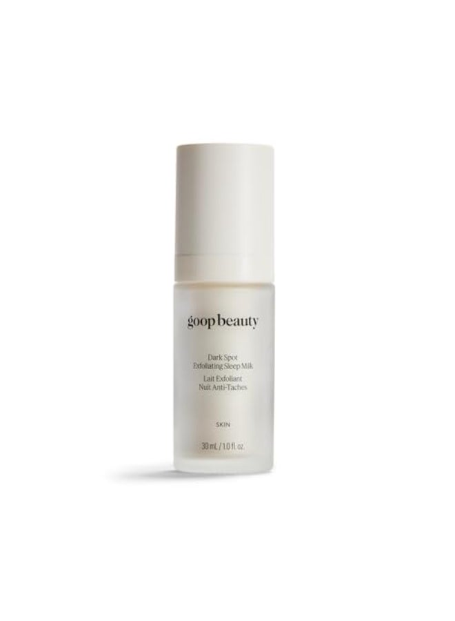 goop Beauty Sleep Milk Serum Intense Face Exfoliator to Smooth Uneven Texture Wrinkles Pores Glycolic Acid Hyaluronic Serum Dark Spot Corrector 1 fl oz - Image 1
