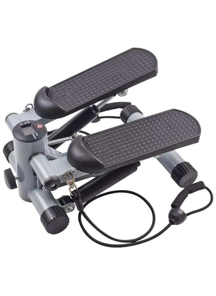 STEPPER Vincisin Stair Stepper with Resistance Band, Small Home Gym Exercise Equipment for Full Body Fitness Workout, 330lbs Weight Capacity, Grey  - Image 1