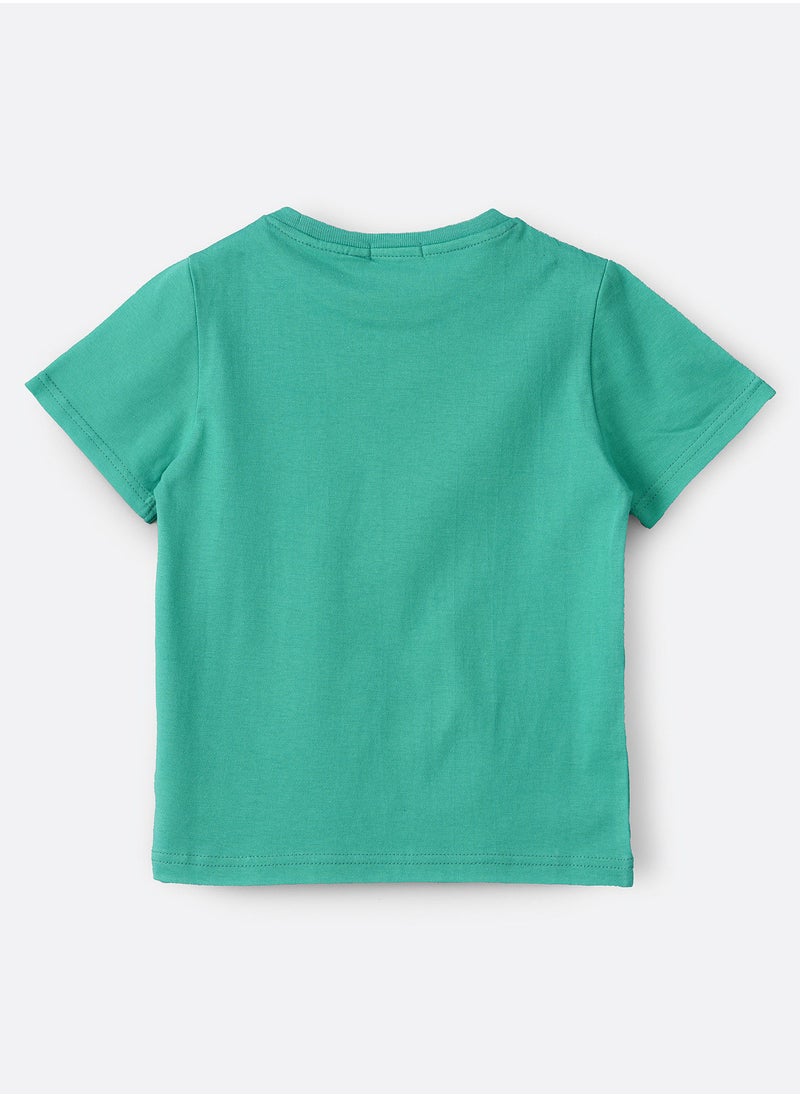 JAM Round Neck Knit T-Shirt With Print At Front  - Image 2