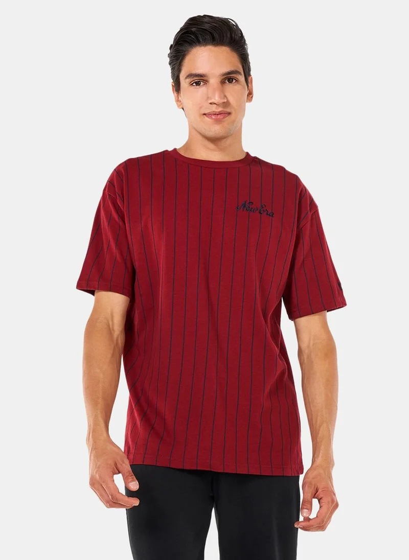 NEW ERA Men's Pinstripe Oversized T-Shirt