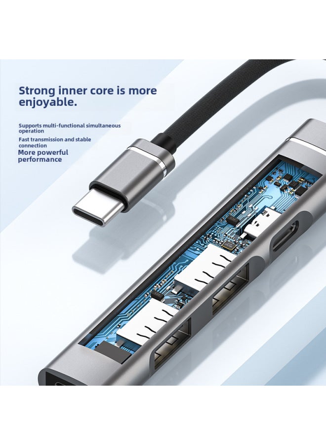 Neutral Type-c Docking Station Usb2.0 Mouse Keyboard Bluetooth Card Reader Hub Hub Support 15w Pd Charging - Image 3