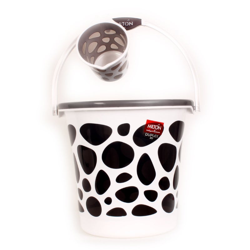 Milton duplex 20 ltr bucket Black With Mug - Image 2