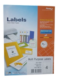 A4 4 Labels