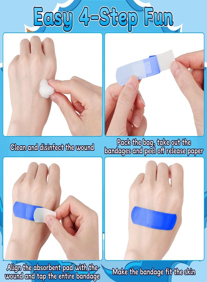 180Pcs Kids Bandages Bulk, Children's Colorful Flexible Adhesive Bandages 10 Colors Neon Waterproof Breathable Strip Protect Cuts and Scrapes for Children Toddlers, 2.83'' x 0.75'' - Image 4