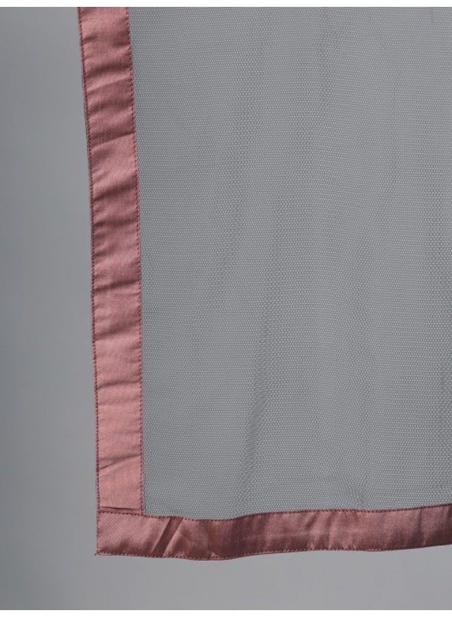 AKS Mauve Flock Print Lehenga Choli With Dupatta - Image 4