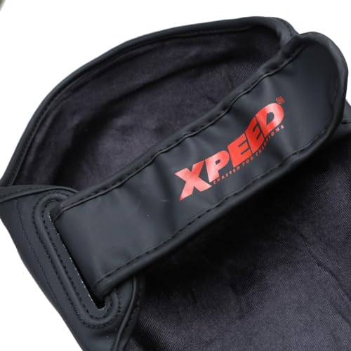 XPEED XP1806 Shin Pad/Shin Guard for Men and Women | Training Practice and Sports | Ultra Light Weight Shinguard with Ankle Adjustable | Hook and Loop Closure System (S, Red) - Image 2