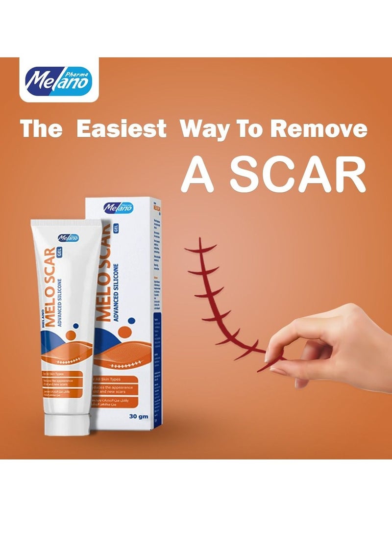 ميلانوفارما ميلو سكار جل السليكون المتقدم لعلاج الندبات 30 جرام - Image 1