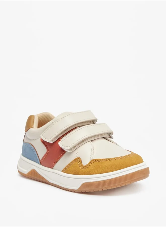 Barefeet Colourblock Sneakers with Hook and Loop Closure