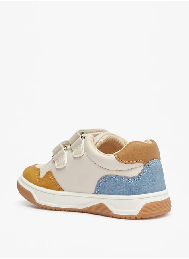 Barefeet Colourblock Sneakers with Hook and Loop Closure
